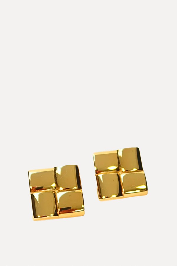Nova Square Earrings from Dhana London