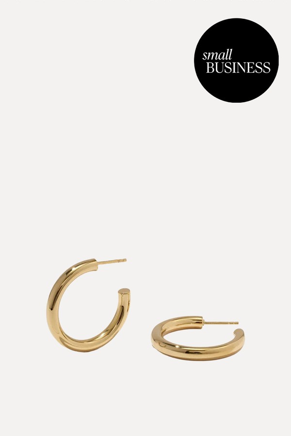 14kt Gold Vermeil Chunky Hoops from Otiumberg