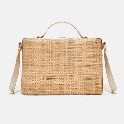 Raffia Box Bag from Zara