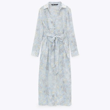 Shirt Dress With Knot