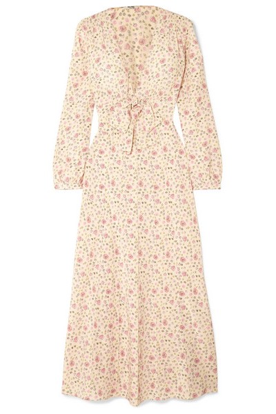 Floral Print Silk Dress from Miu Miu