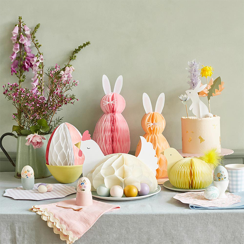 Easter Honeycomb Decorations from Party Pieces