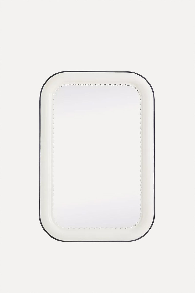 Merritt Scalloped Bath Portrait Wall Mirror from Anthropologie 