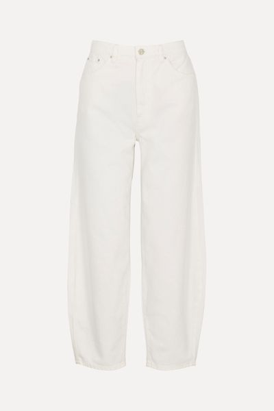 Barrel Leg Denim Off-White from Totême