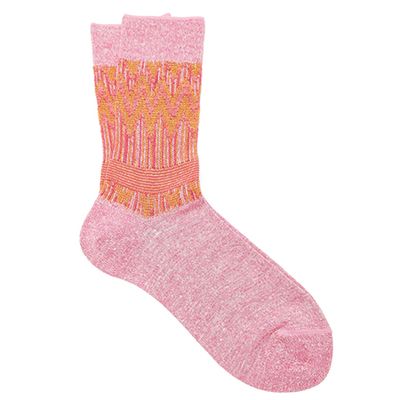 Mexicali Zigzag-Lamé Ankle Socks from Falke
