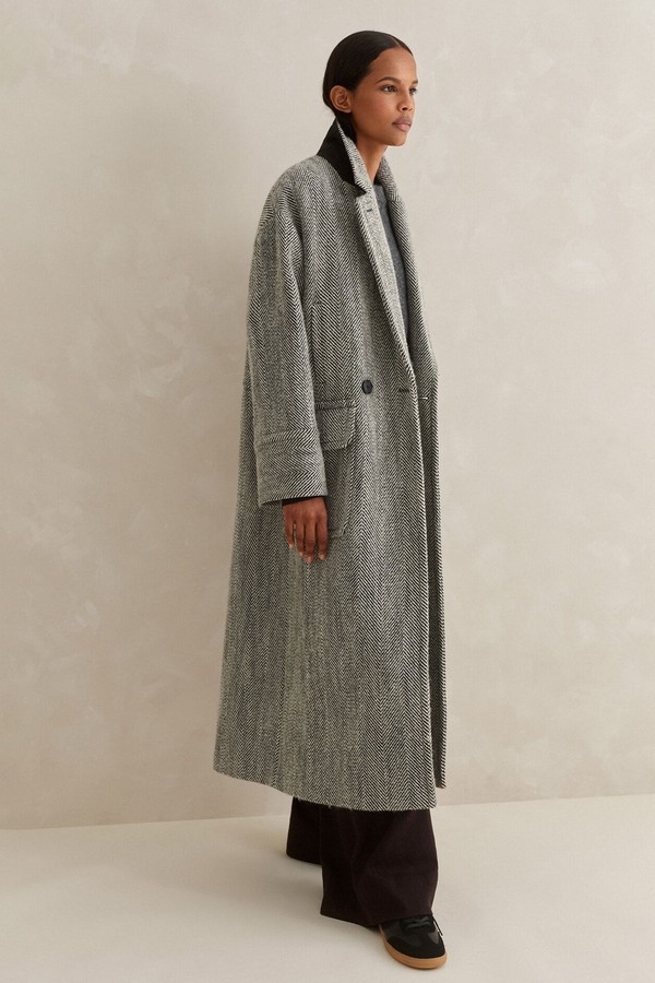 Herringbone Town To Country Coat from Me + Em