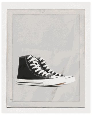 Canvas High Top Trainers, £19.95 | Yours