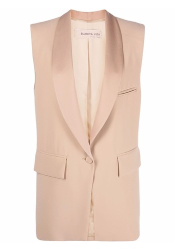 Sleeveless Single-Breasted Blazer from Blanca Vita