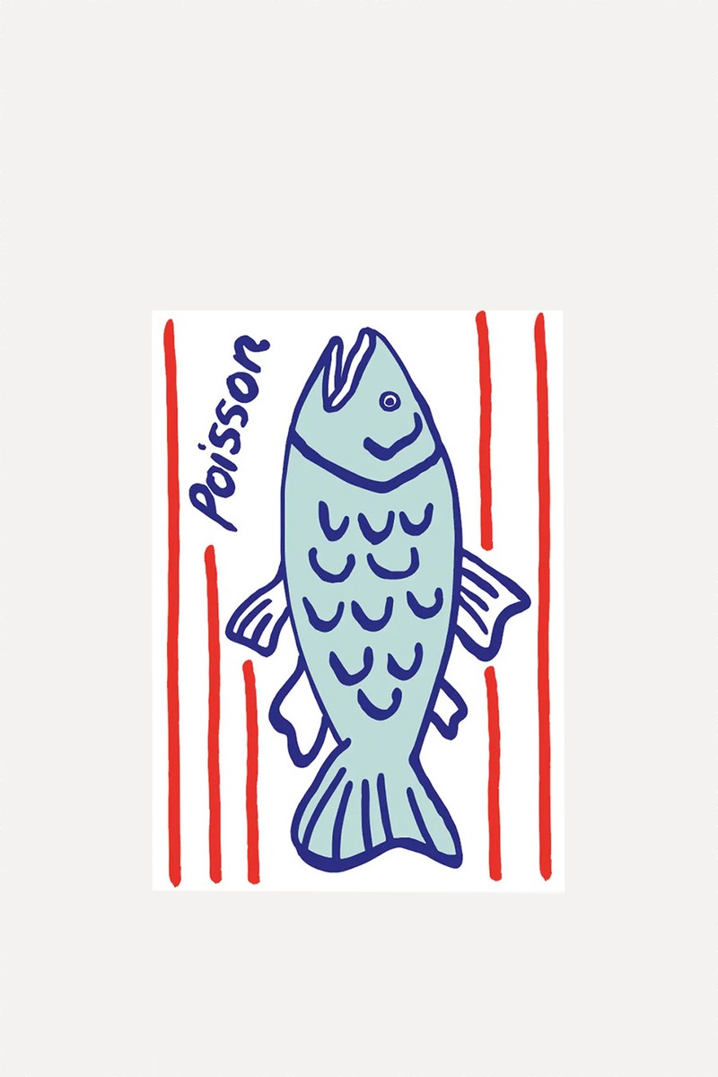 Poisson Tea Towel from Amuse La Bouche