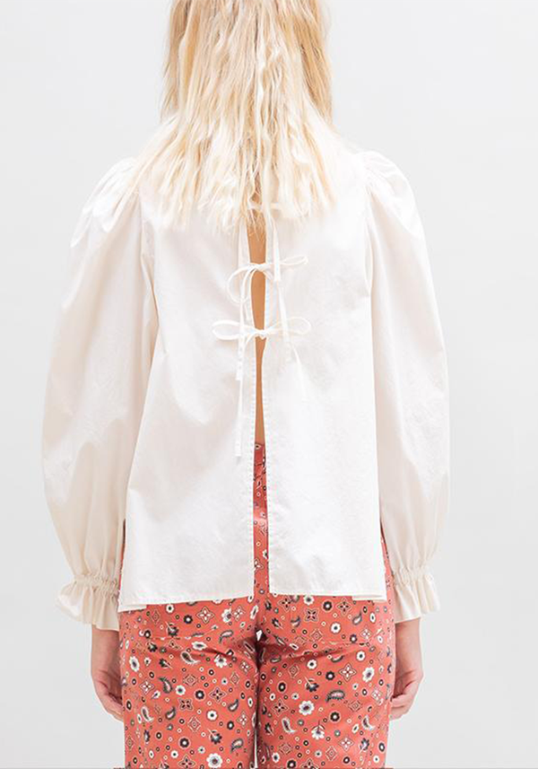 Le Bouscat Ruffle Collar Top