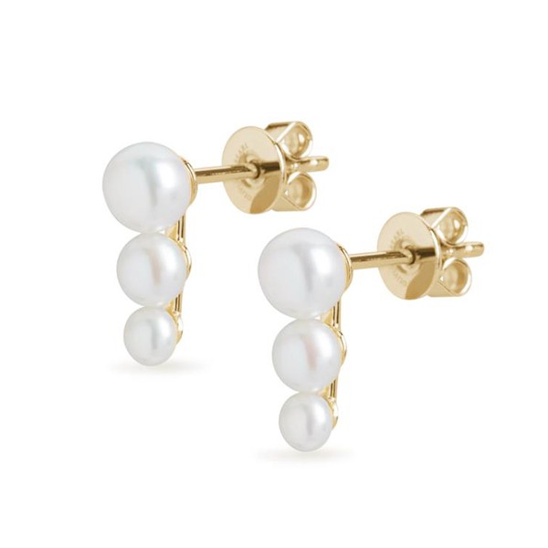 Trio Cloud Earrings from Olivia & Pearl