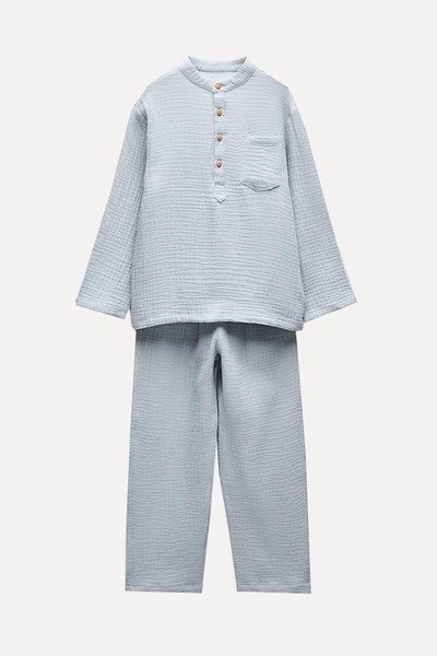 Textured Henley Pyjamas from Zara