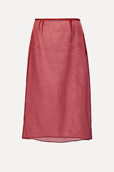 Organza Midi Skirt from Prada