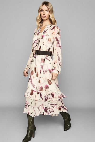 Floral Printed Midi Dress from Reiss