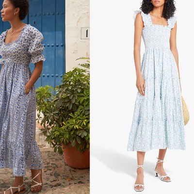  Blue & White Printed Dresses To Wear Now