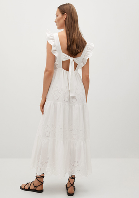 Broderie Anglaise Cotton Dress from Mango 