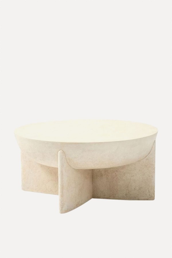 Monti Indoor/Outdoor Lava Stone Coffee Table from West Elm