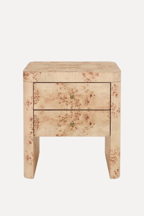 Burl 2 Drawer Bedside Table from John Lewis