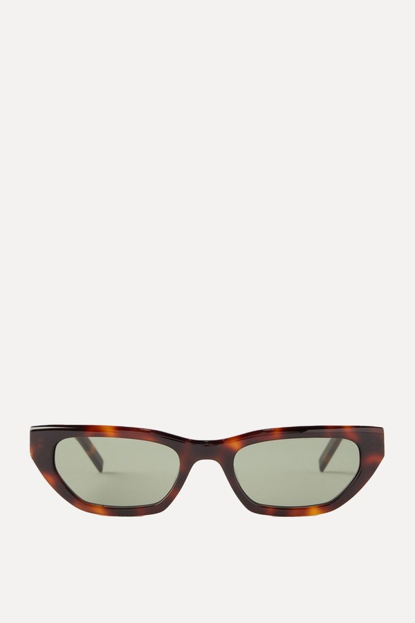 Cat-Eye Tortoiseshell-Acetate Sunglasses from Saint Laurent Eyewear