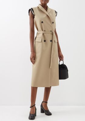 Sleeveless Double-Breasted Trench Coat from Sacai