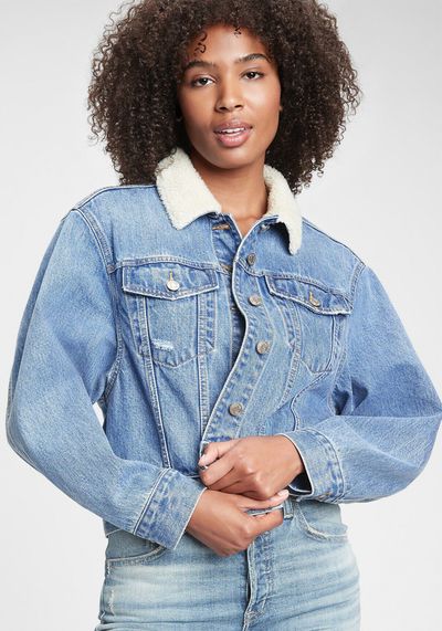 Dolman Denim Sherpa Icon Jacket