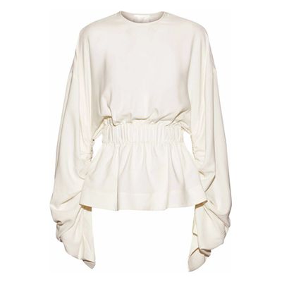 Macy Gathered Cady Blouse from Solace London