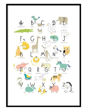 Animal Alphabet from Desenio