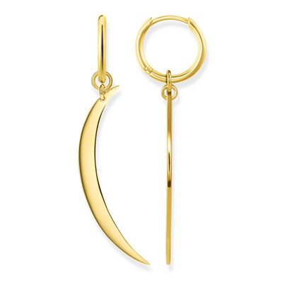 Moon Hoop Earrings