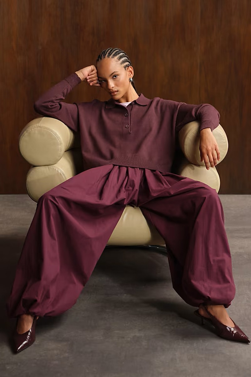 Cotton Balloon Trousers from ASOS Design