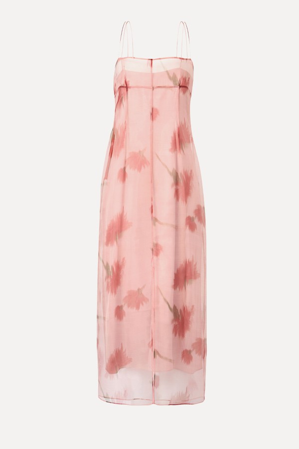 Floral Print Combined Dress