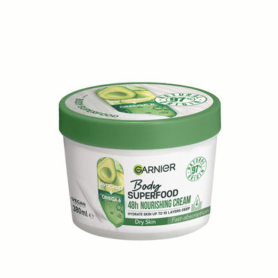 Body Superfood, Nourishing Body Cream, Avocado & Omega 6 from Garnier