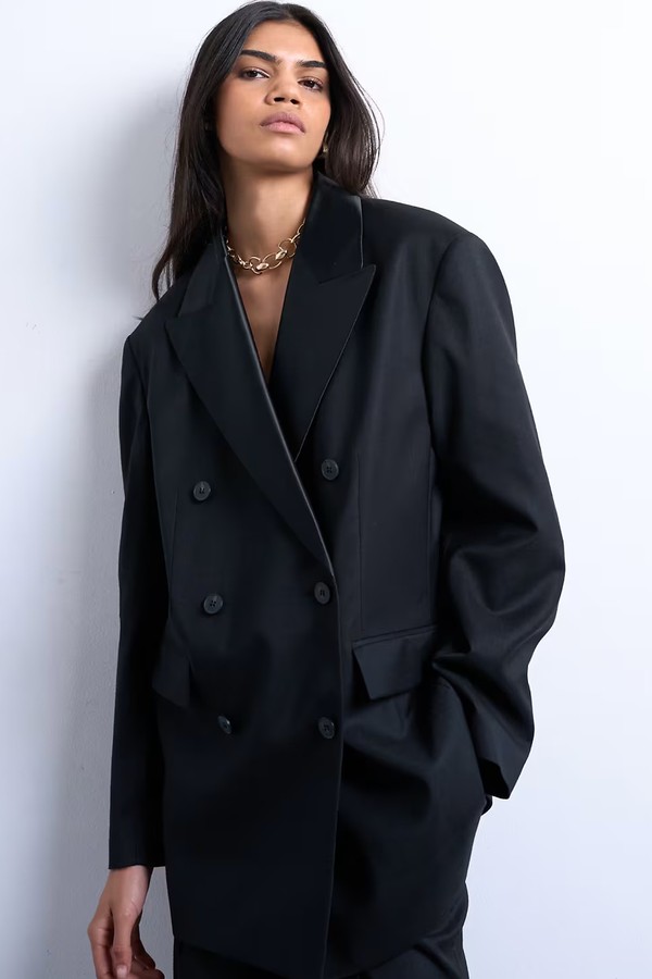 6 Button Double Breasted Tuxedo Suit Blazer Co-Ord