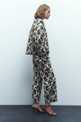 Snakeskin Print Puffer Jacket from Zara