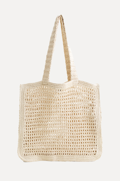 Crochet-Style Tote Bag from Abercrombie & Fitch