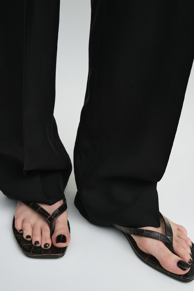 Croco-Embossed Flip-Flops from Toteme