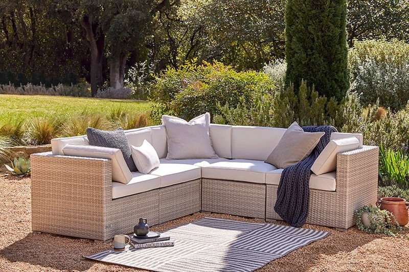Lisbon Large Corner Garden Sofa from Dusk
