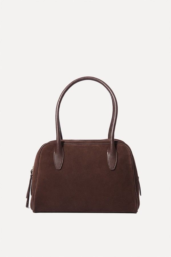 Suede Bowling Bag