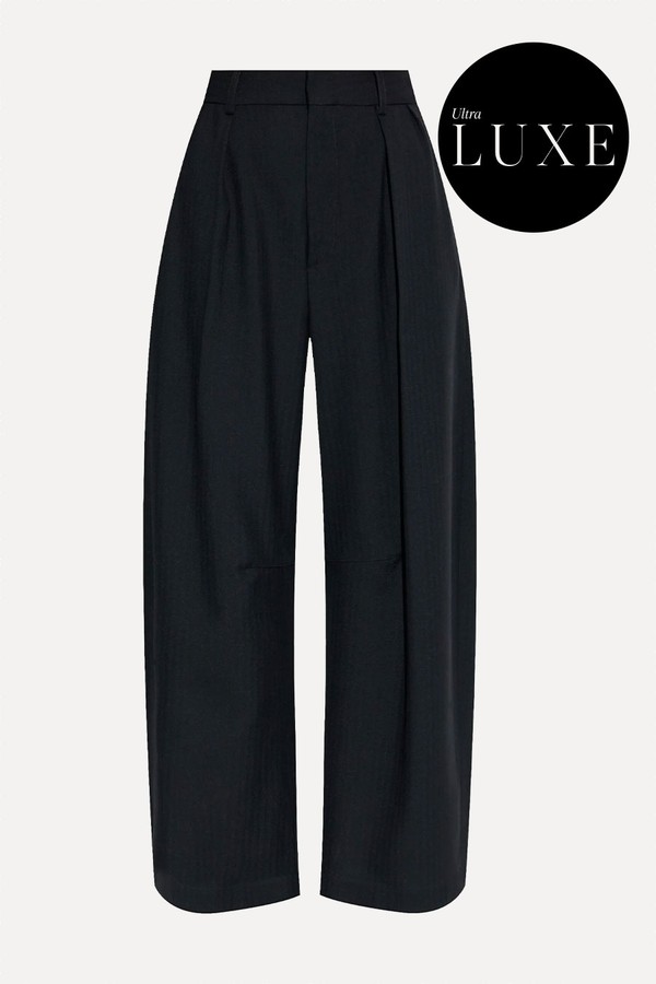 Wool Barrel Trousers from Loewe