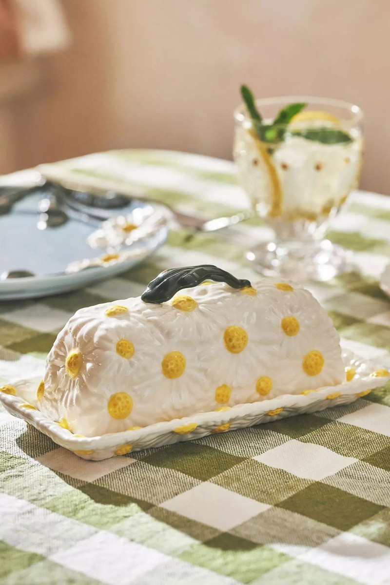 Stoneware Butter Dish from Foster