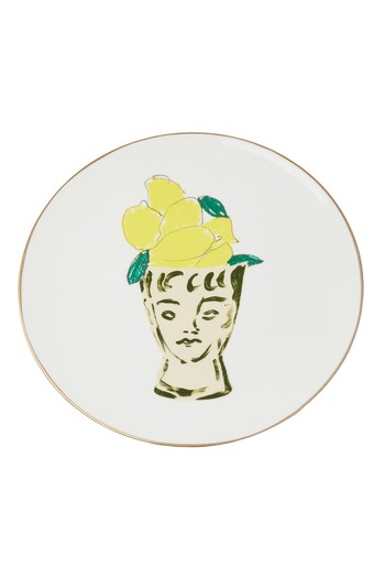 Lemon Vase Charger Plate from Luke Edward Hall