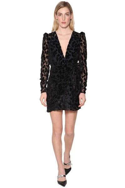 Leopard Devore Mini Dress from Self-Portrait