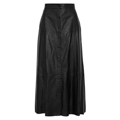 Lena Leather Midi Skirt from Iris & Ink