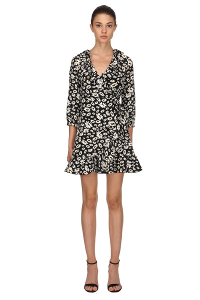 Daisy Printed Silk Wrap Dress from Rixo London