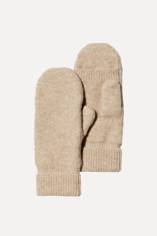 HEATTECH Soufflé Yarn Lined Mittens from Uniqlo