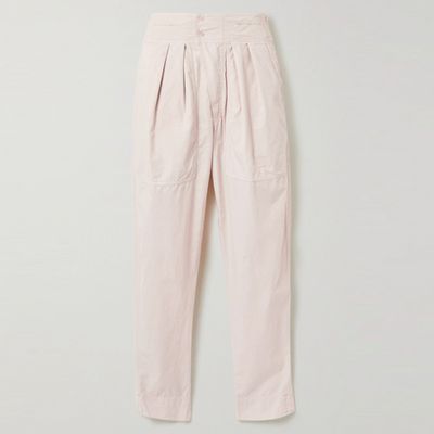 Mariz Pleated Cotton Tapered Pants from Isabel Marant Étoile