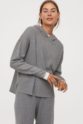 Fine Knit Hooded Jumper from H&M