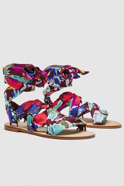 Flat Scarf Sandals