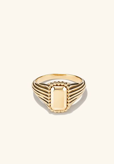 Jenna Lyons 14k Signet Pinky Ring 