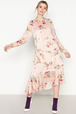 Floral Pattern Chiffon Midi Dress from Studio by Preen