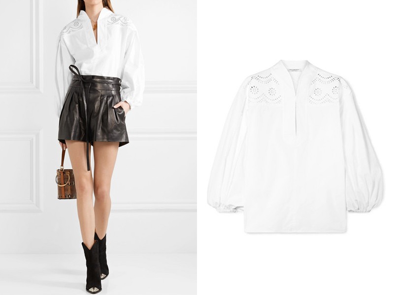 Broderie Anglaise Cotton-Poplin Blouse from Philosophy Di Lorenzo Serafini